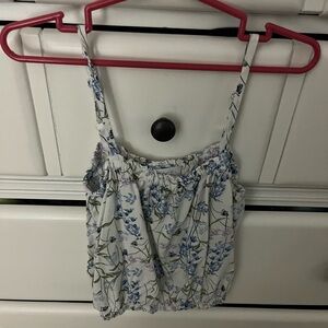 The Children's Place Blue and White Floral Tank Top